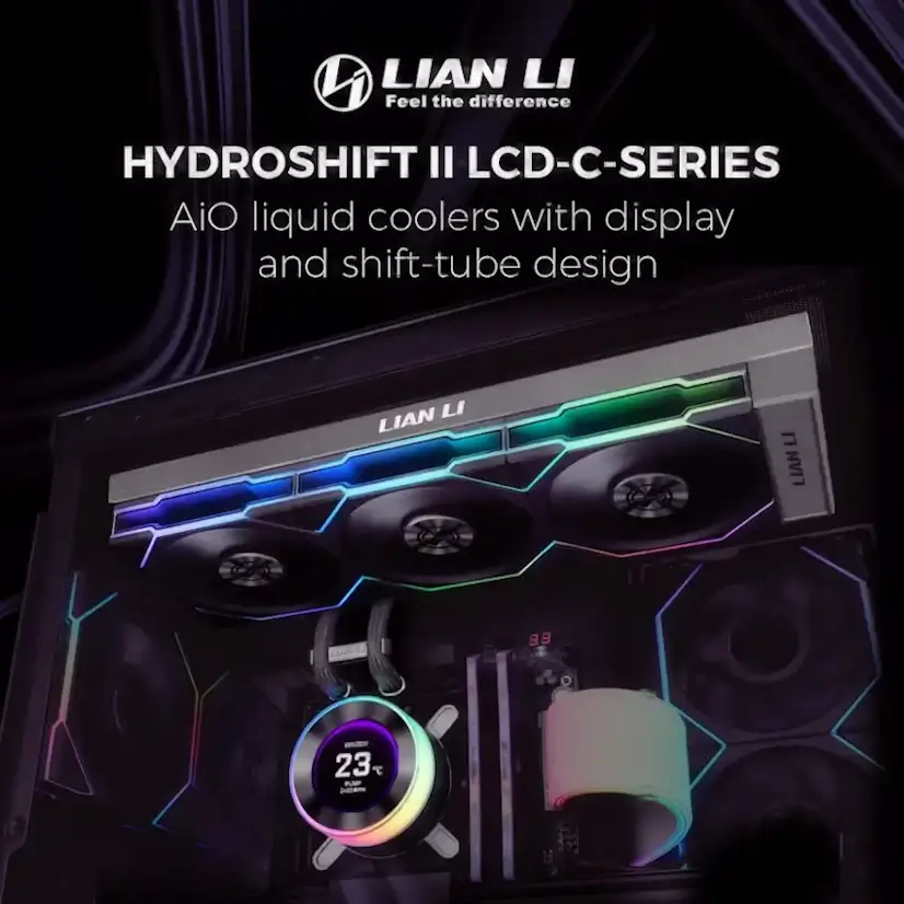 Montaje Refrigeración Líquida LIAN LI Hydroshift II LCD Gaming PC Rascafría Montaje Refrigeración Líquida LIAN LI Hydroshift II LCD Gaming PC Rascafría
